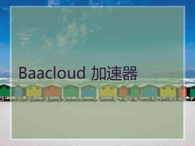 Baacloud 加速器