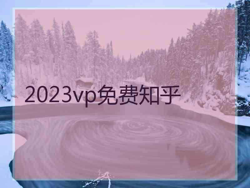 2023vp免费知乎