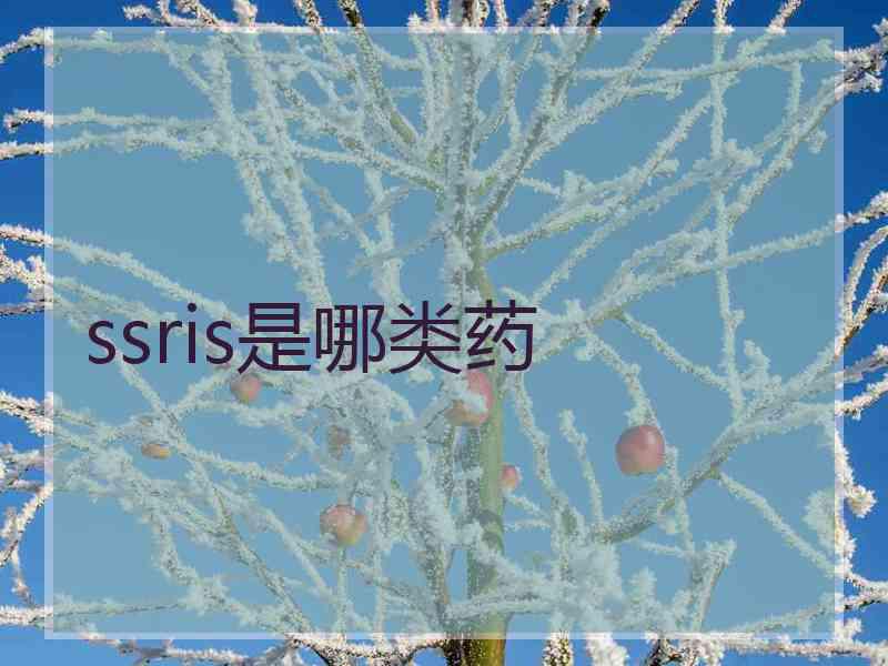 ssris是哪类药