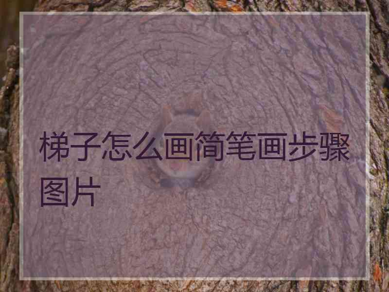 梯子怎么画简笔画步骤图片