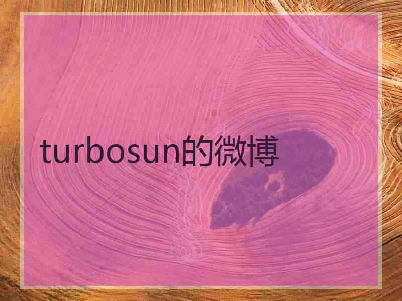 turbosun的微博