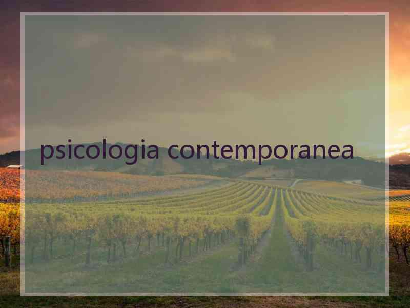 psicologia contemporanea