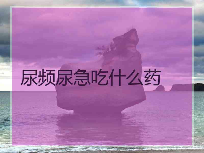 尿频尿急吃什么药