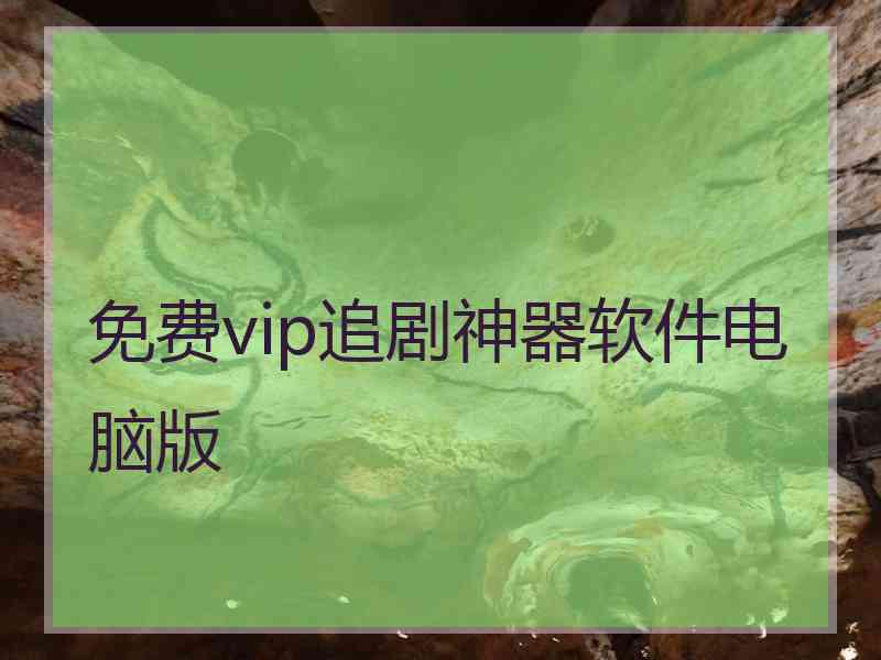 免费vip追剧神器软件电脑版