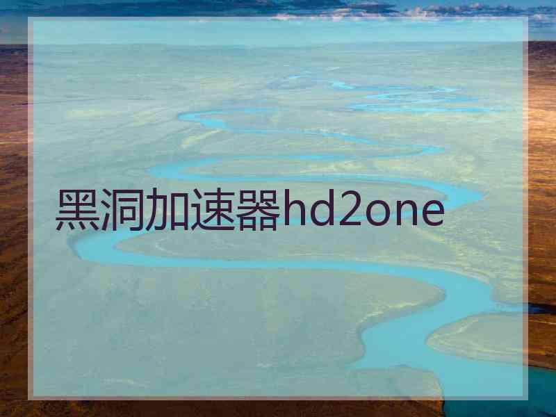 黑洞加速器hd2one