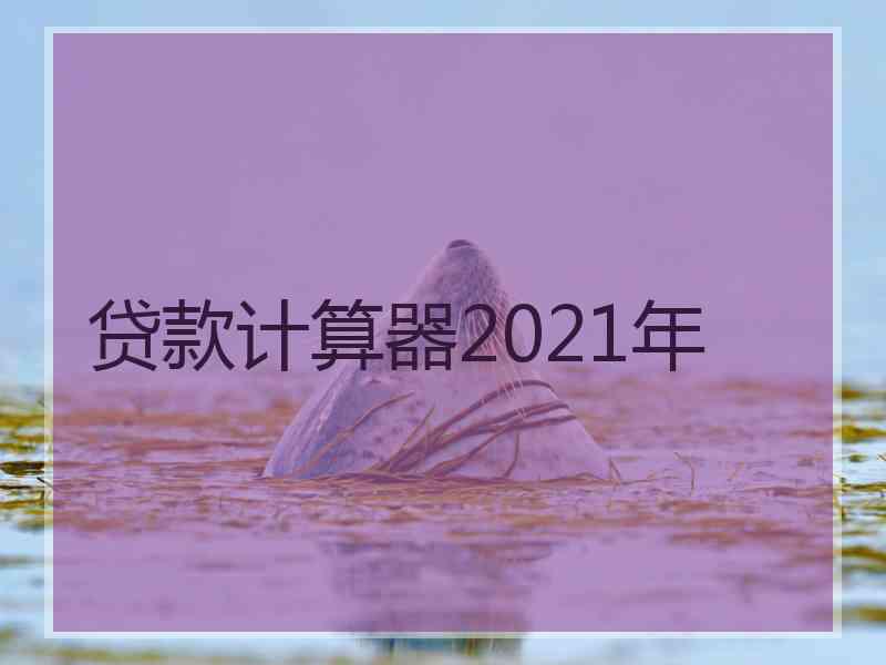 贷款计算器2021年