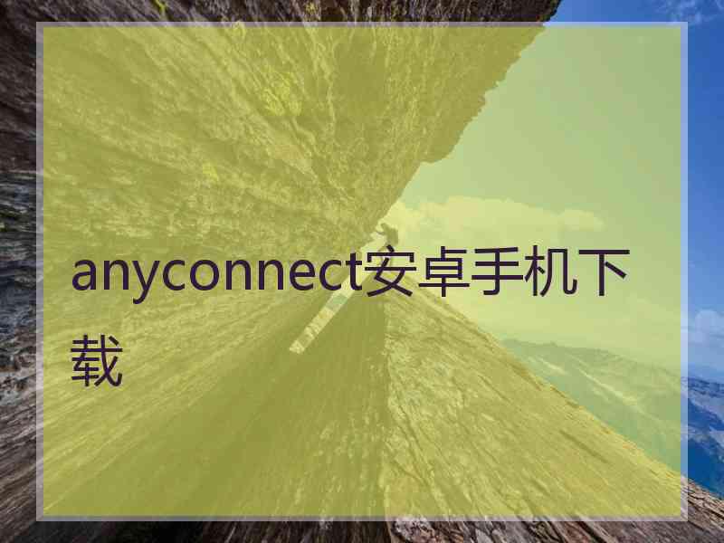 anyconnect安卓手机下载