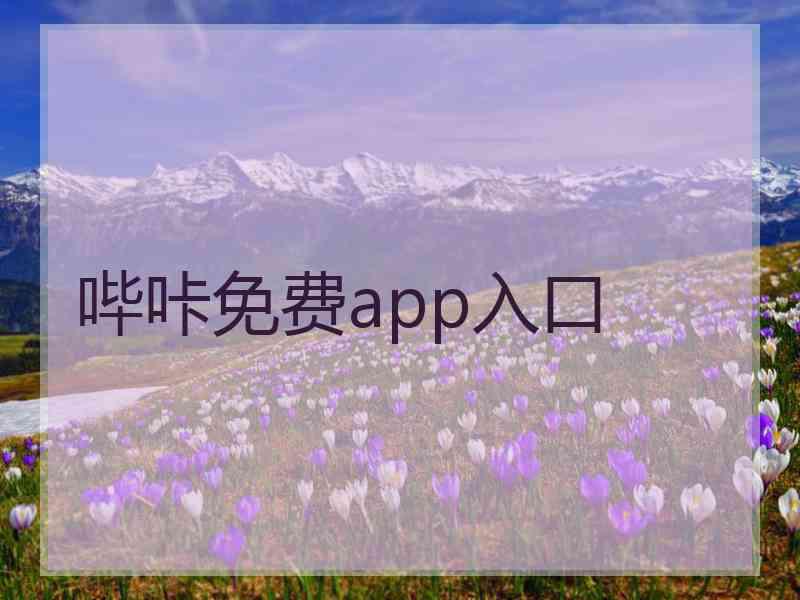 哔咔免费app入口