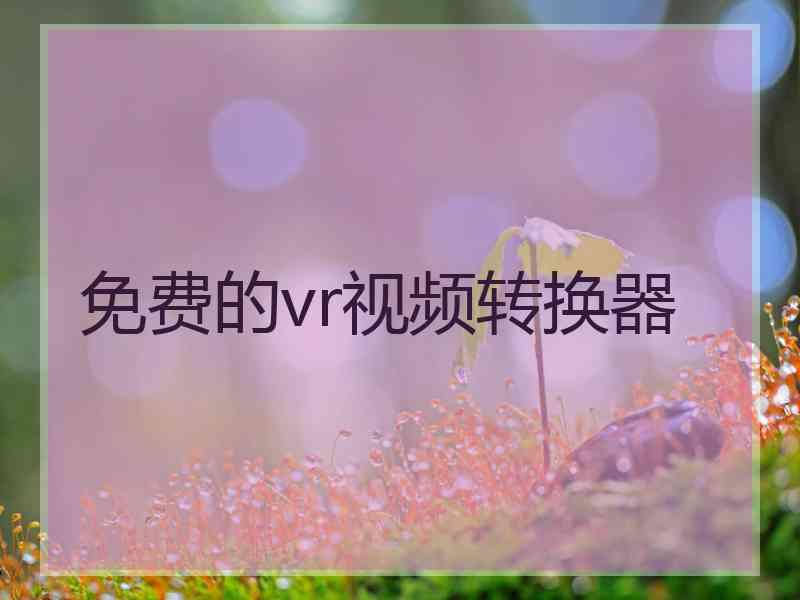 免费的vr视频转换器