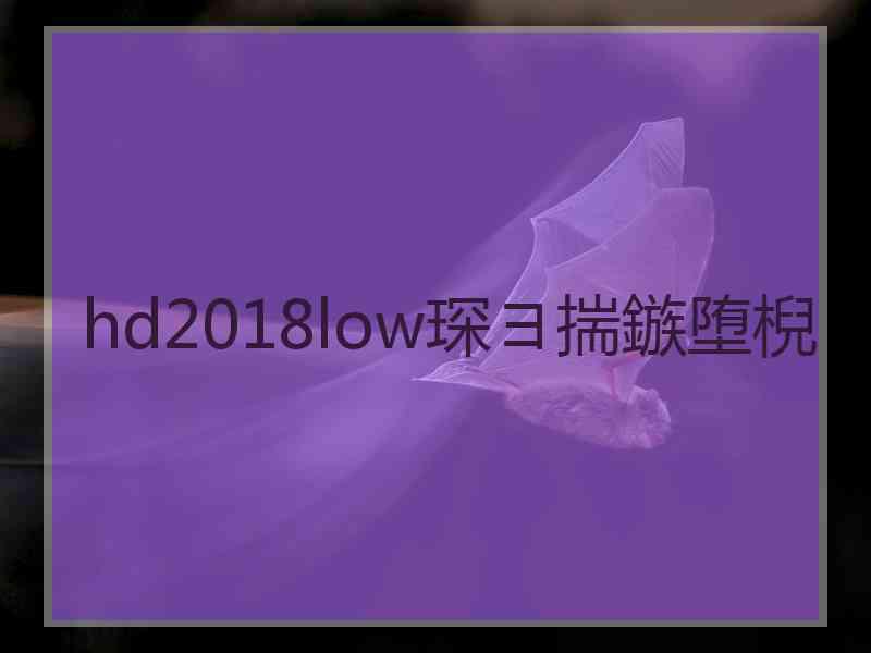 hd2018low琛ヨ揣鏃堕棿