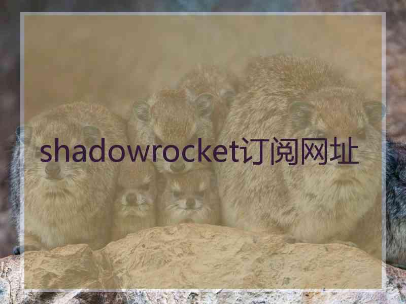 shadowrocket订阅网址