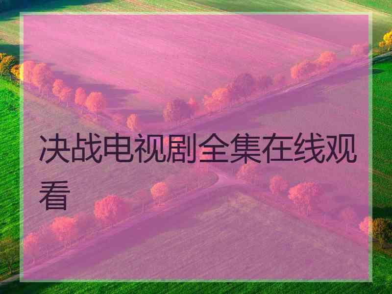 决战电视剧全集在线观看