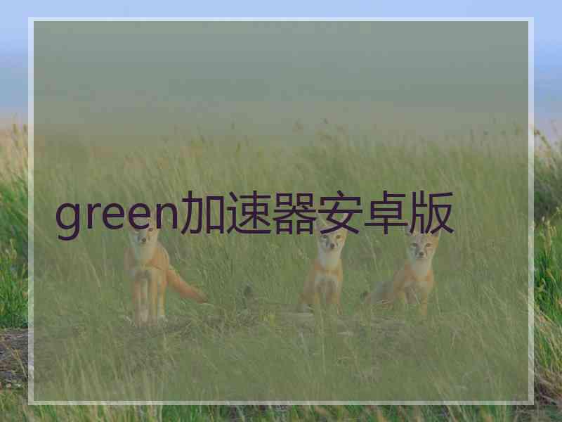 green加速器安卓版