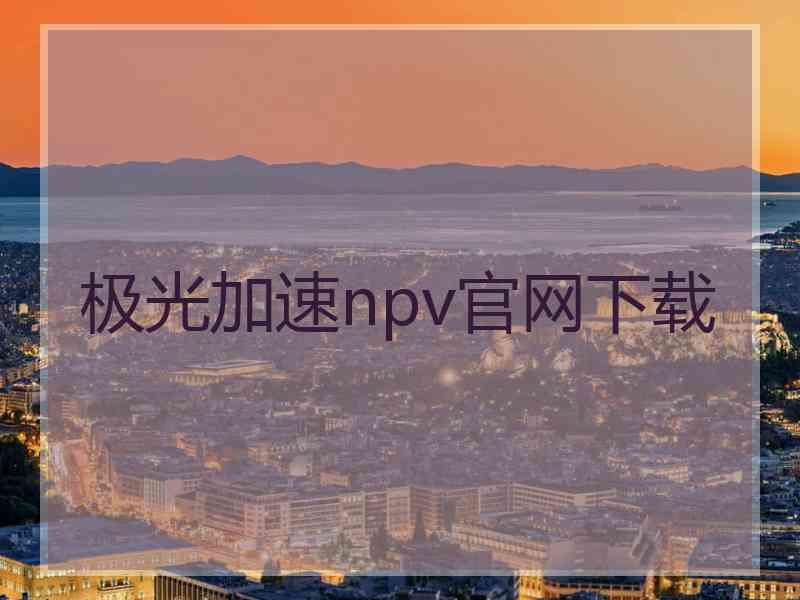 极光加速npv官网下载