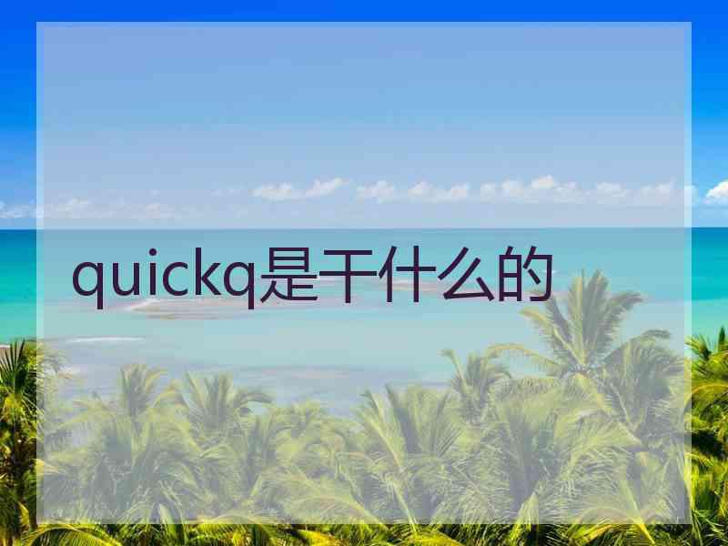 quickq是干什么的