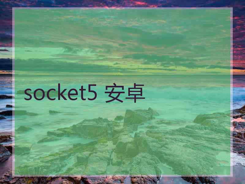 socket5 安卓