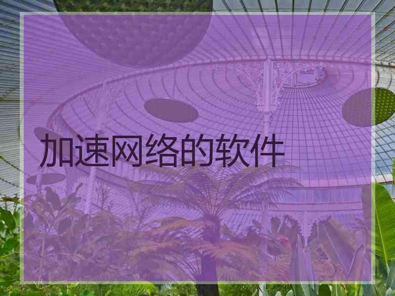 加速网络的软件