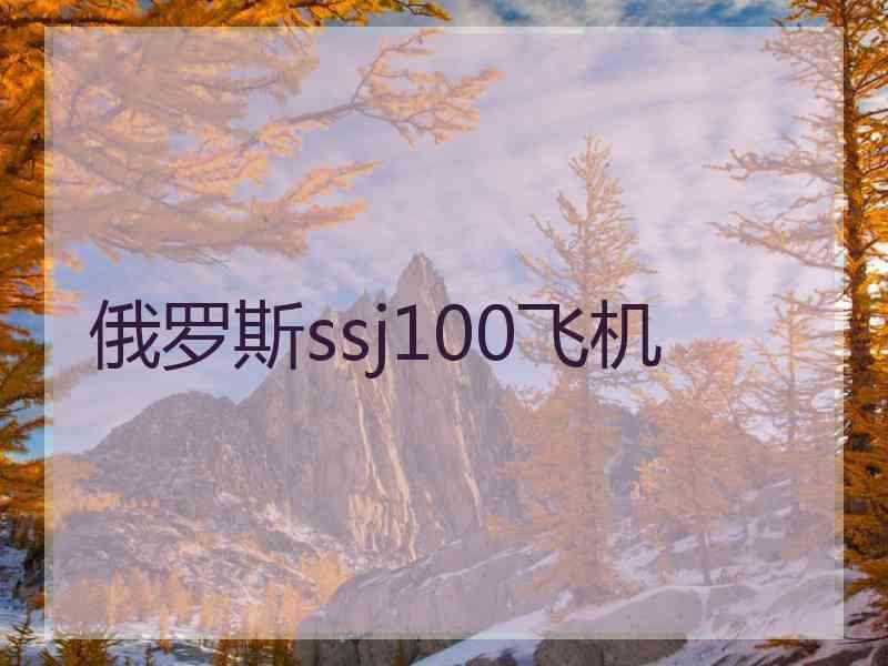 俄罗斯ssj100飞机