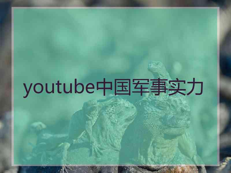 youtube中国军事实力