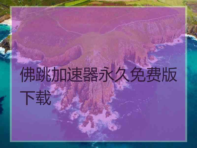 佛跳加速器永久免费版下载