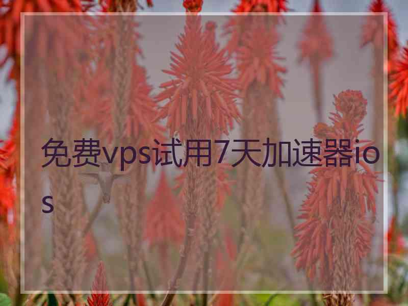 免费vps试用7天加速器ios