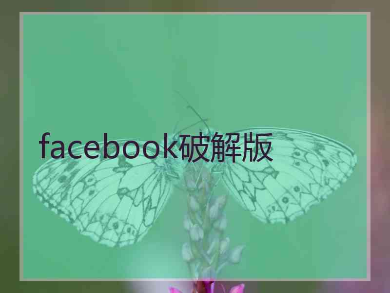 facebook破解版