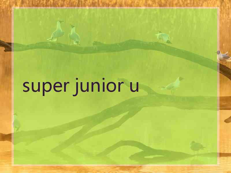 super junior u