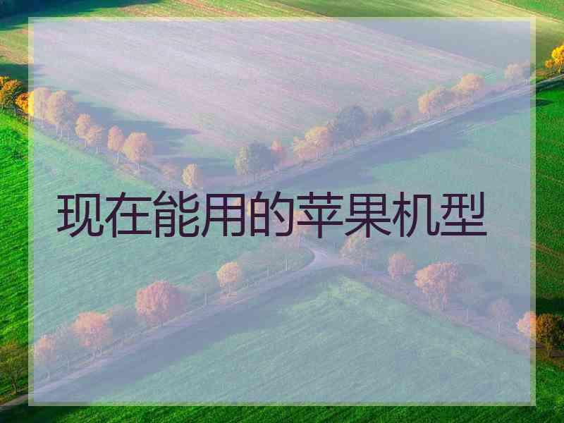 现在能用的苹果机型