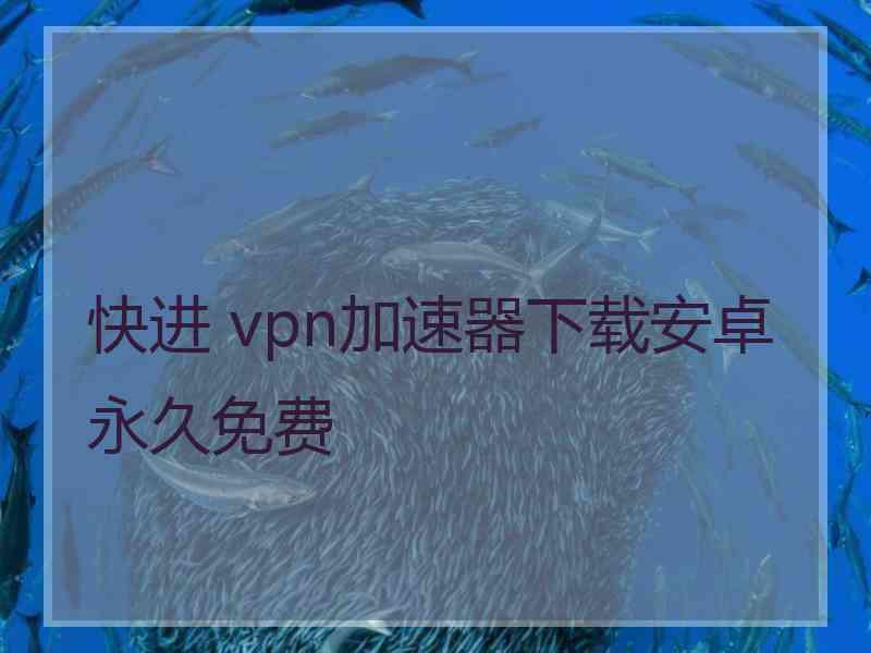 快进 vpn加速器下载安卓永久免费