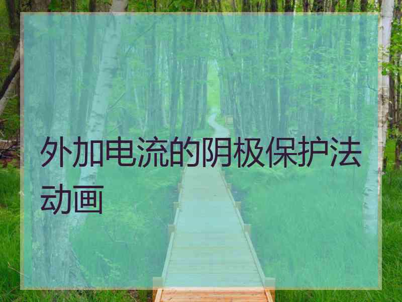 外加电流的阴极保护法动画